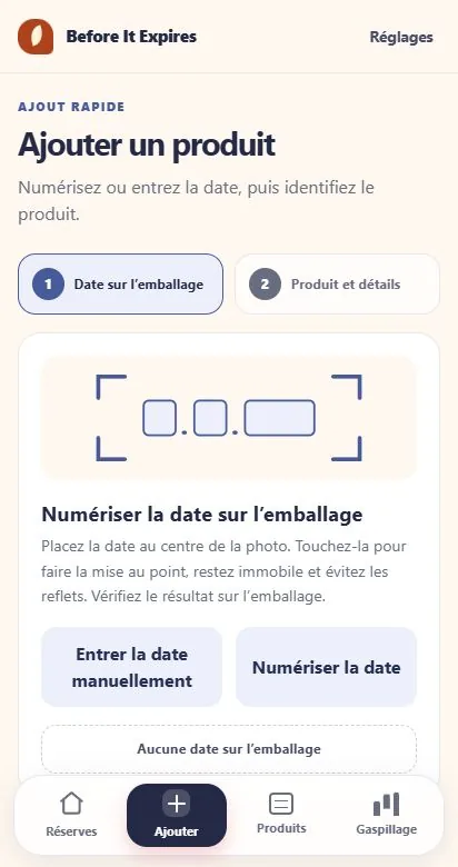 Ajoutez ce que vous avez